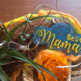 Stickdatei - Set "Beste Mama" (Schokoladenhüllen in div. Größen, Anhänger, Gutschein-Etui etc.)