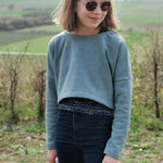 Schnittmuster Mini Cropped Pullover Gr. 98/104 - 158/164 - Sewando