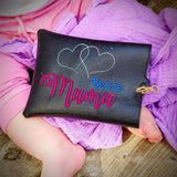 Stickdatei - Set "Beste Mama" (Schokoladenhüllen in div. Größen, Anhänger, Gutschein-Etui etc.)