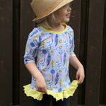 Schnittmuster Mondperle Größe 74-164 Kleid, Shirt, Tunika, Crop-Top - Sewando