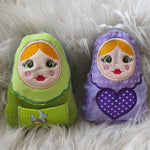 Stickdatei Matroschka mit Tasche und Herz Set 2520 - Sewando