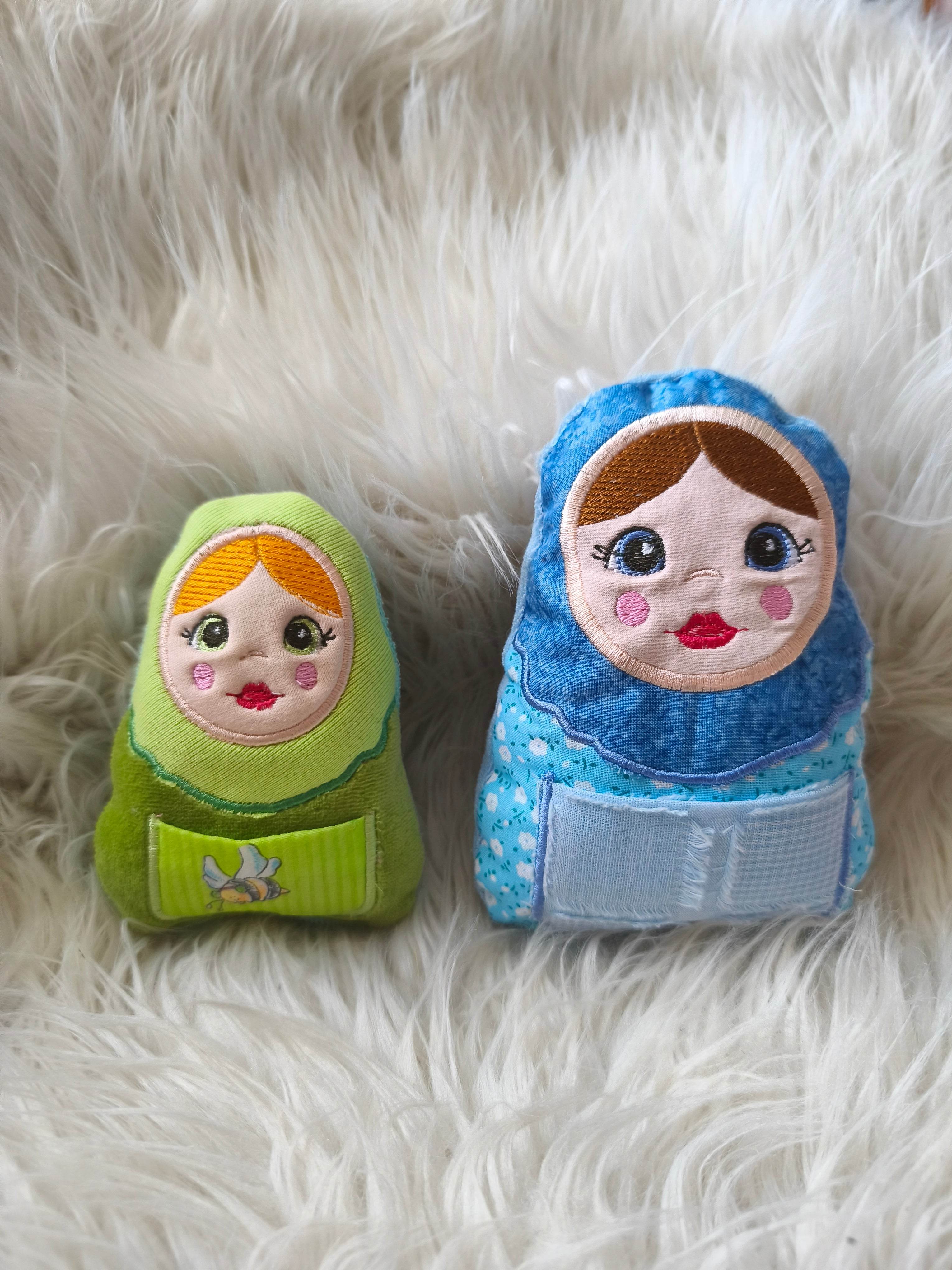 Stickdatei Matroschka mit Tasche und Herz Set 2520 - Sewando