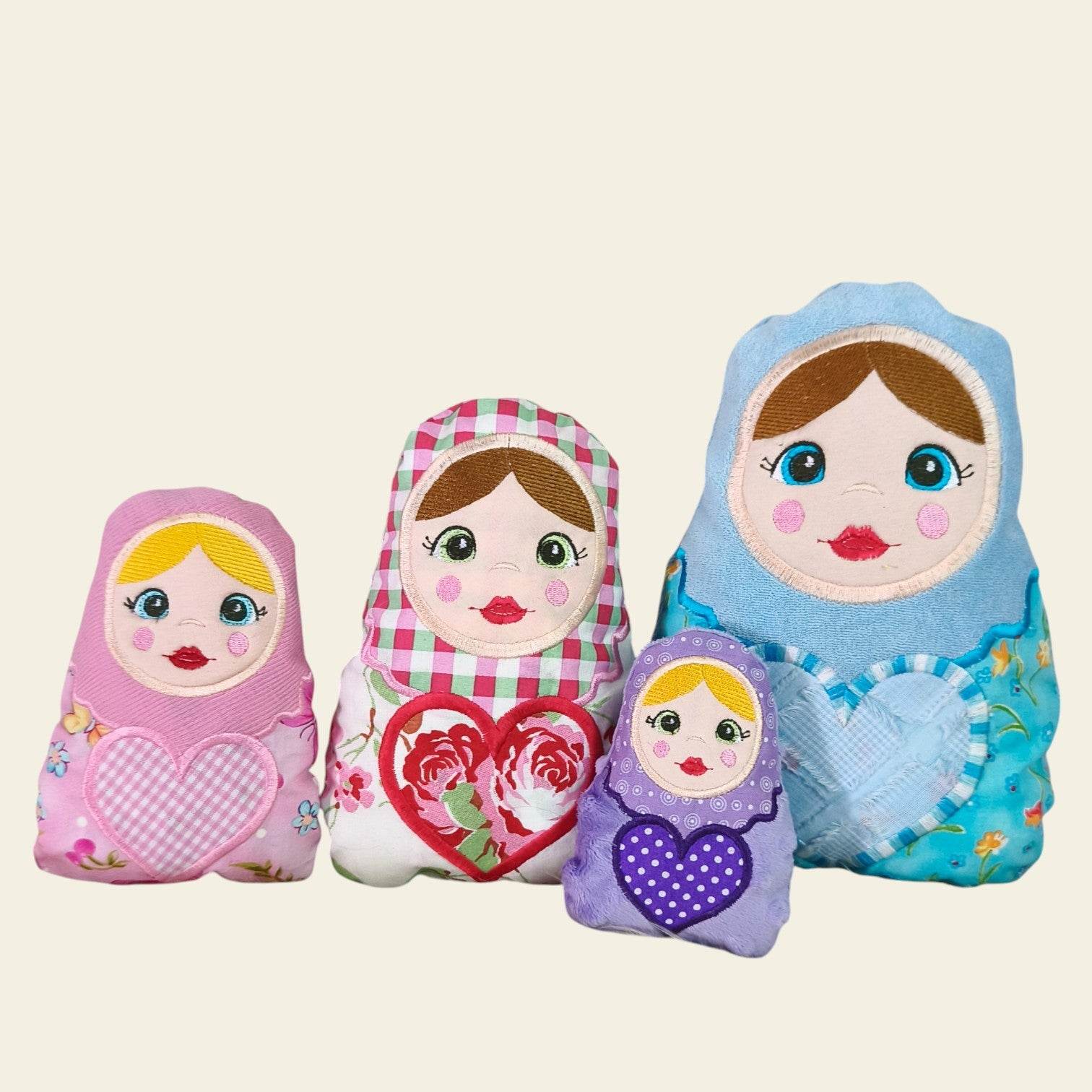 Stickdatei Matroschka mit Herz Set 2520 - Sewando