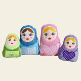 Stickdatei Matroschka mit Tasche und Herz Set 2520 - Sewando