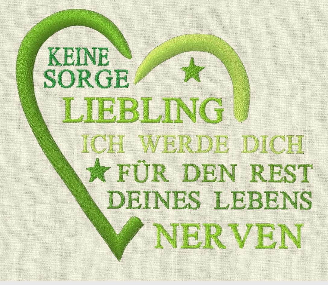 Stickdatei Keine Sorge Mama Papa Liebling Set 584 - Sewando