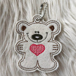 Stickdatei Teddy Schlüsselanhänger Set 335 - Sewando