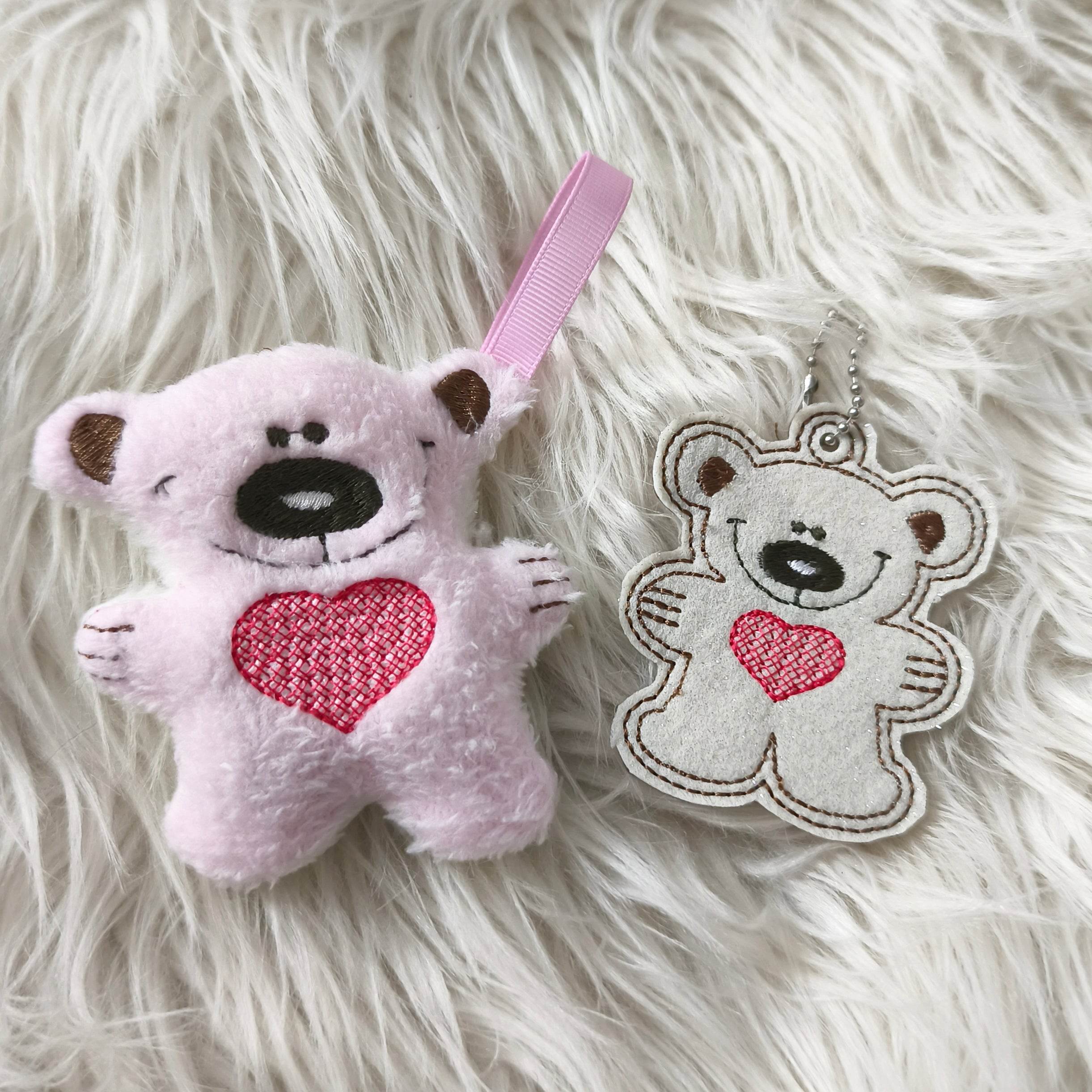 Stickdatei Teddy Schlüsselanhänger Set 335 - Sewando