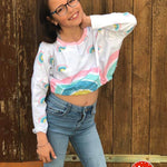 Schnittmuster Mini Cropped Pullover Gr. 98/104 - 158/164 - Sewando