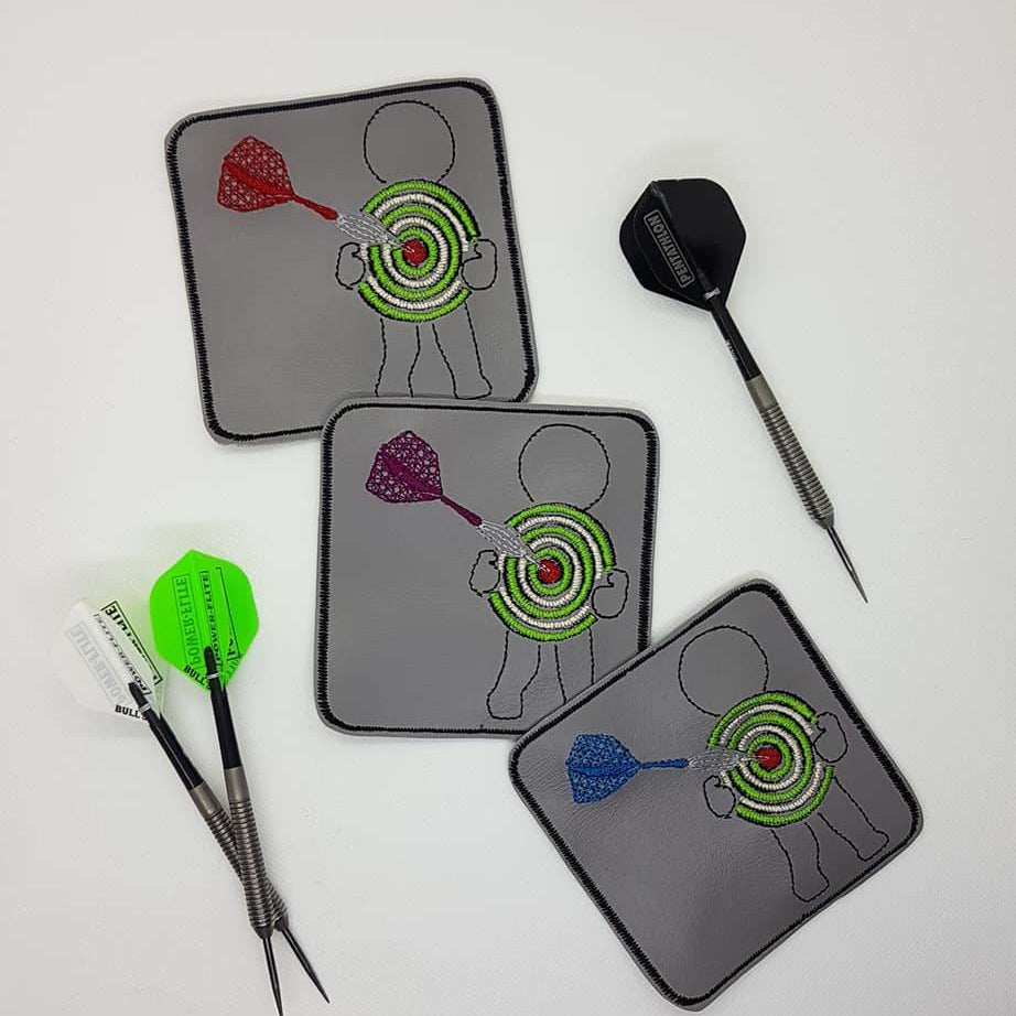 Stickdatei - Dart (Untersetzer, Mugrug, Anhänger, Schild etc.) - Sewando