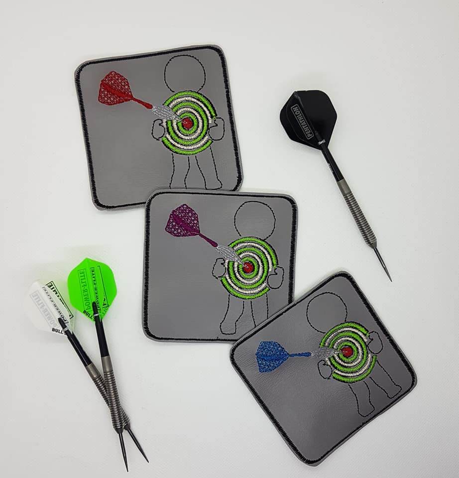 Stickdatei - Dart (Untersetzer, Mugrug, Anhänger, Schild etc.) - Sewando
