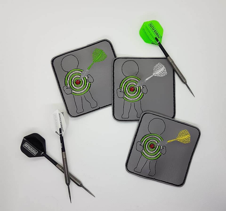 Stickdatei - Dart (Untersetzer, Mugrug, Anhänger, Schild etc.) - Sewando