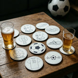 Stickdatei Fussball Untersetzer  Set 2683