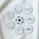 Stickdatei Fussball Untersetzer  Set 2683