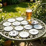 Stickdatei Fussball Untersetzer  Set 2683