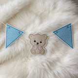 Stickdatei Teddy Bruno Wimpel / Wimpelkett Set 26109