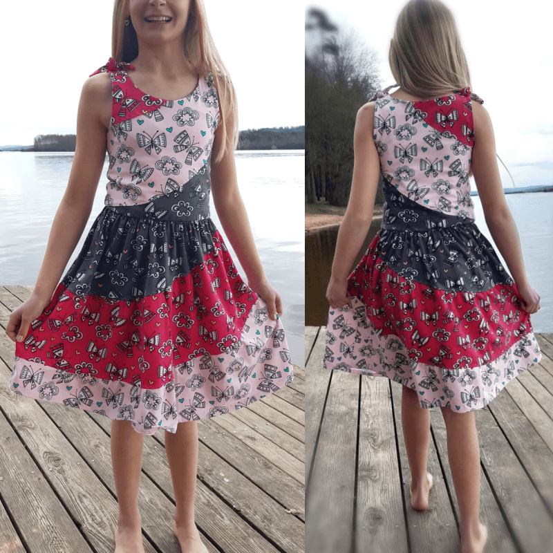 Schnittmuster Kleid Alilly Gr. 80 bis 152 - Sewando