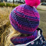 Häkelanleitung für Mütze und Loop ,,Happy Winter" (alle Größen)