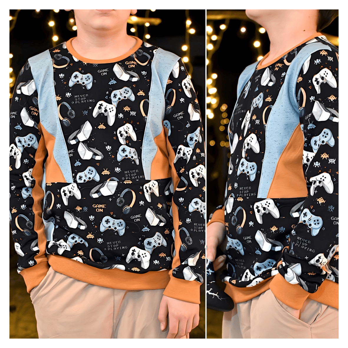 Schnittmuster Pullover Hoodie Bexx Gr. 80 bis 152 - Sewando