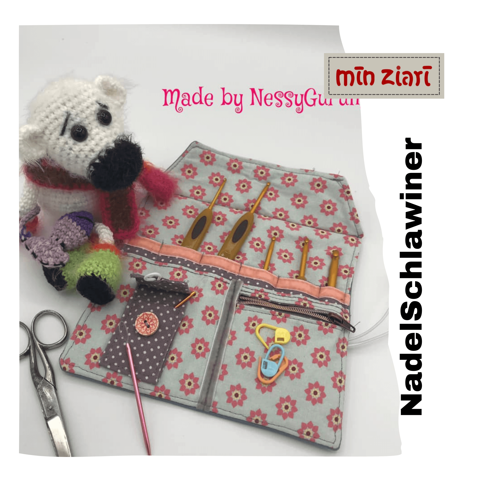 Schnittmuster NadelSchlawiner Häkel-/Stricknadel Etui - Sewando
