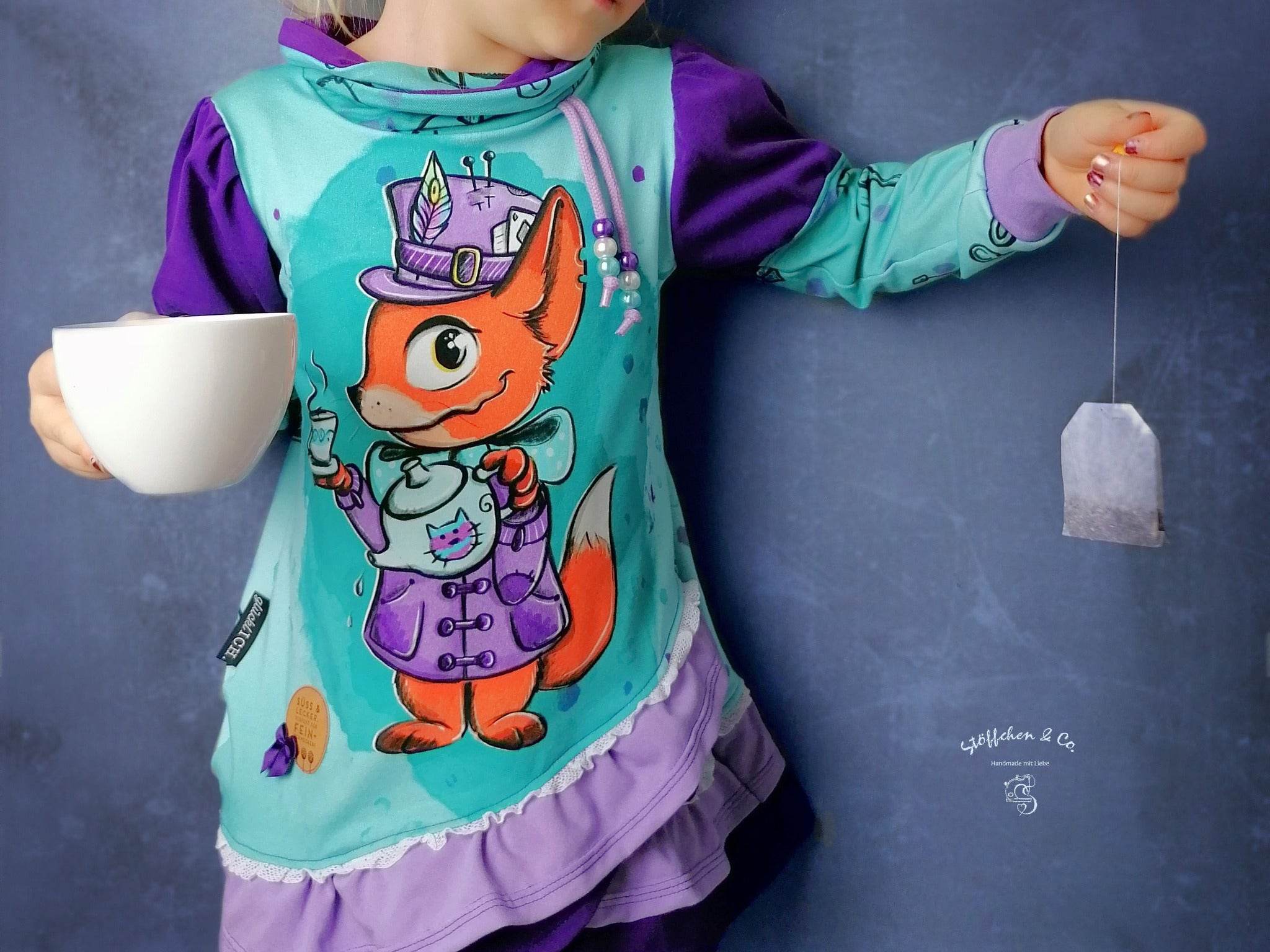 Schnittmuster Aya Pullover Kleid Gr. 80 bis 152 - Sewando