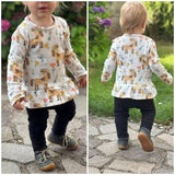 Schnittmuster Bea Rippshirt Gr. 74 bis 164 - Sewando