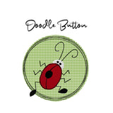 Stickdatei Doodle Button Marienkäfer - Rahmen ab 10 cm x 10 cm, Stickmuster, Applikation, Käfer, Kreis, Redwork - Sewando