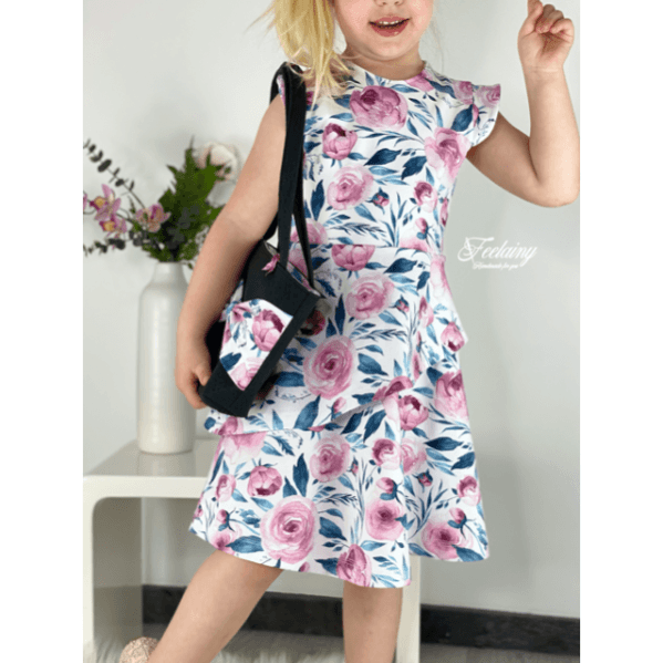 Jerseykleid Lisa nähen – für Mädchen Gr. 80–164 - Sewando