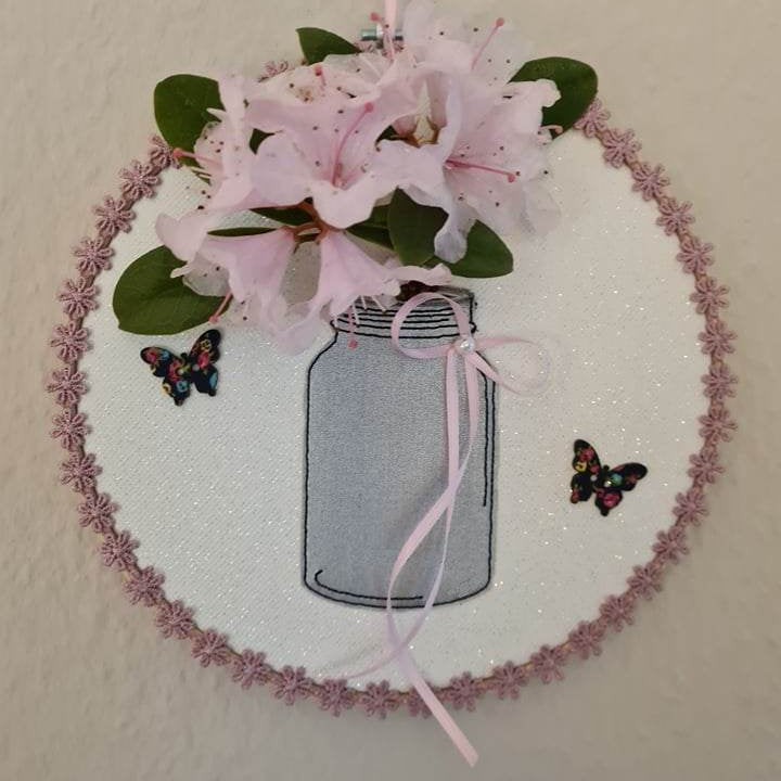 Stickdatei - Vase / Vorratsglas / Einmachglas in 7 Größen - Sewando