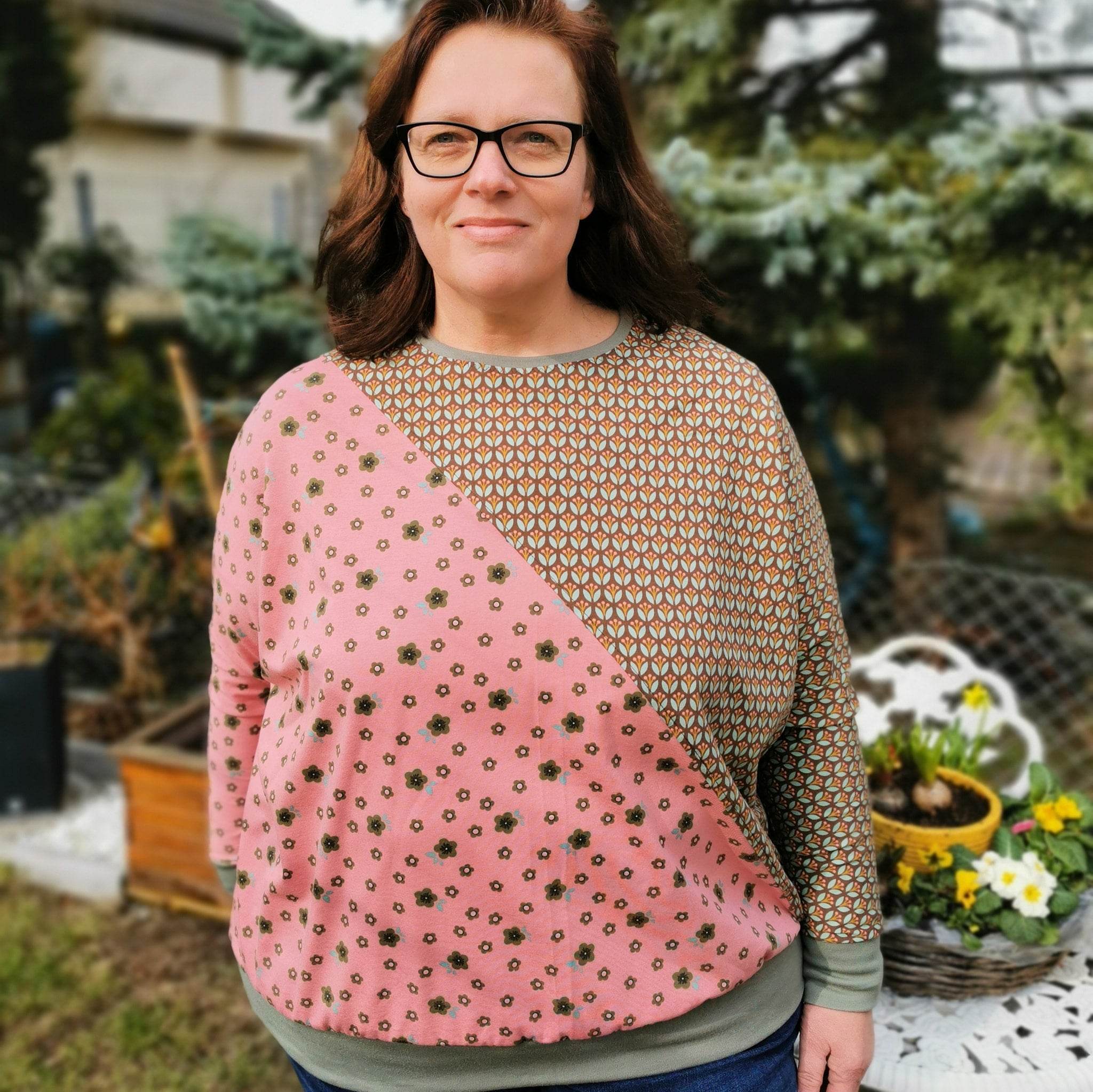 Schnittmuster Frühlingserwachen Damen Fledermausshirt Größe 32-54 - Sewando