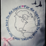 Stickdatei - Spruch "Mutter-Welt" (im Singular & Plural)