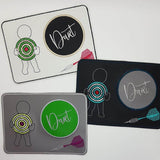 Stickdatei - Dart (Untersetzer, Mugrug, Anhänger, Schild etc.) - Sewando