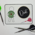 Stickdatei - Dart (Untersetzer, Mugrug, Anhänger, Schild etc.) - Sewando