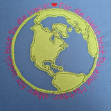 Stickdatei - Spruch "Mutter-Welt" (im Singular & Plural)