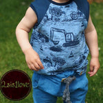 Sommer Outfitset Gr. 74 -104 Bermuda (3 Längen) & wandelbares Top/ Shirt / 2 Schnittmuster - Sewando
