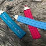 Stickdatei - Lesezeichen "Buntstift"