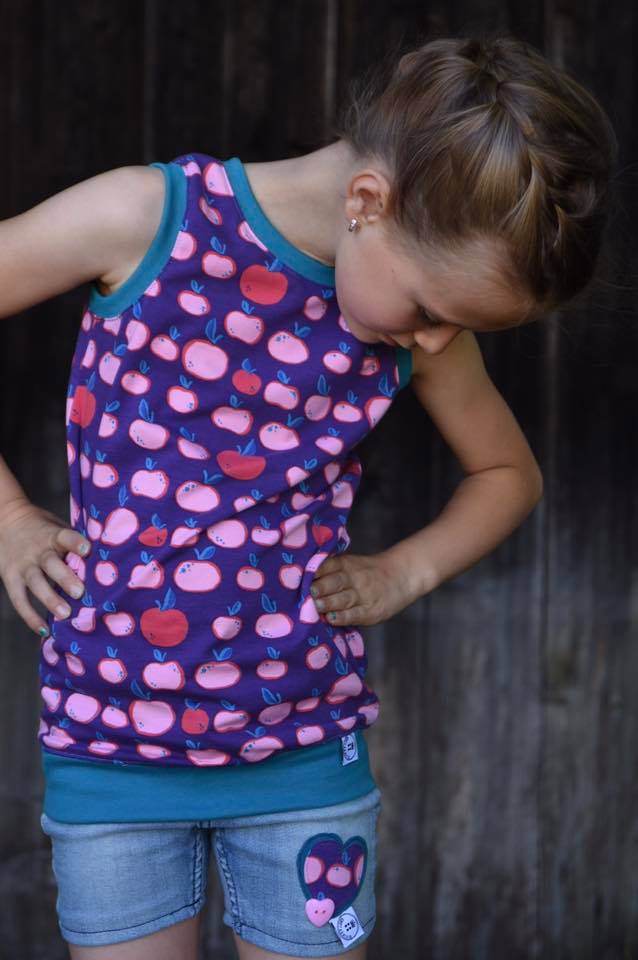 Sommer Outfitset Gr. 74 -104 Bermuda (3 Längen) & wandelbares Top/ Shirt / 2 Schnittmuster - Sewando