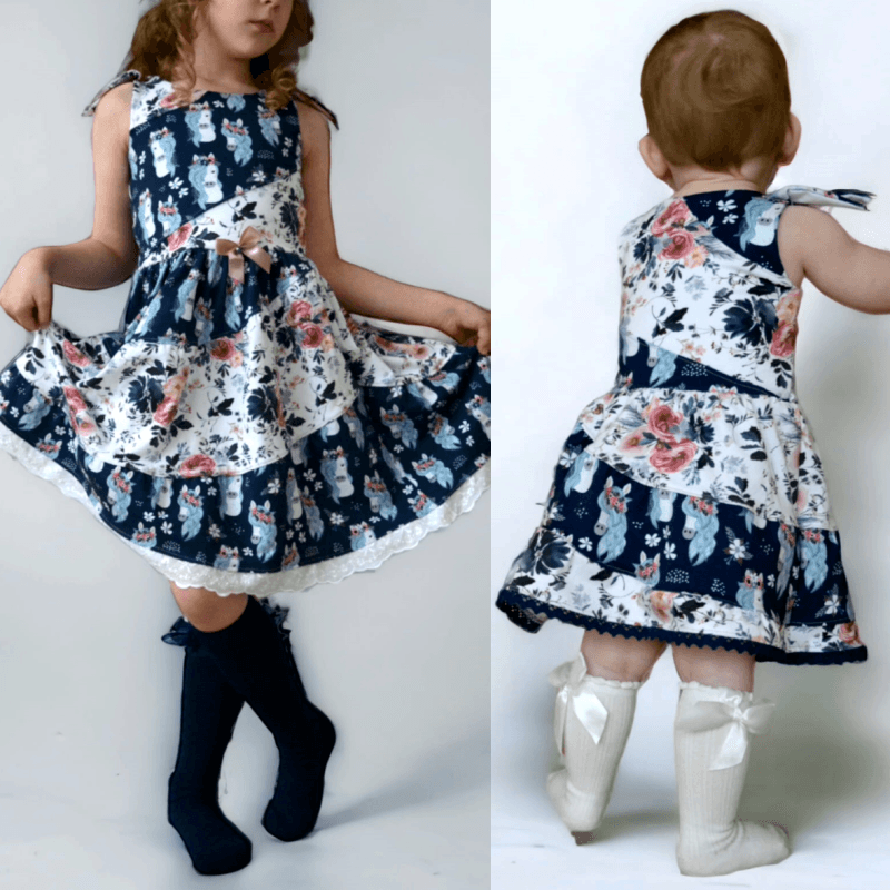 Schnittmuster Kleid Alilly Gr. 80 bis 152 - Sewando