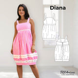 Schnittmuster Damen Kleid Diana Gr. 34-46 - Sewando