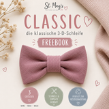 Freebook CLASSIC – 3-D-Schleife zum Nähen | MINI, MIDI & MAXI