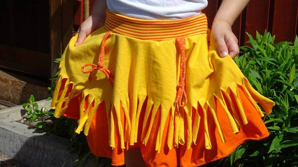 (Hosen)Rock Räuberprinzessin Gr.50-158 Schnittmuster [ DIN A4 & A0 PASSFORMSYSTEM (27,5cm bis 87,5cm BU) - Sewando