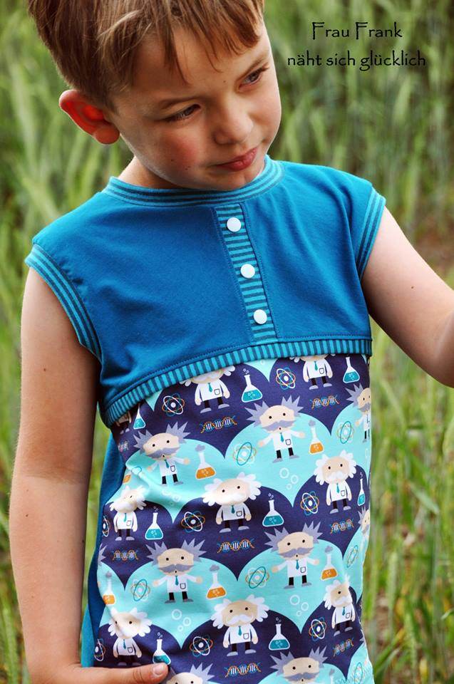 Sommer Outfitset Gr. 74 -104 Bermuda (3 Längen) & wandelbares Top/ Shirt / 2 Schnittmuster - Sewando
