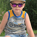 Sommer Outfitset Gr. 74 -104 Bermuda (3 Längen) & wandelbares Top/ Shirt / 2 Schnittmuster - Sewando