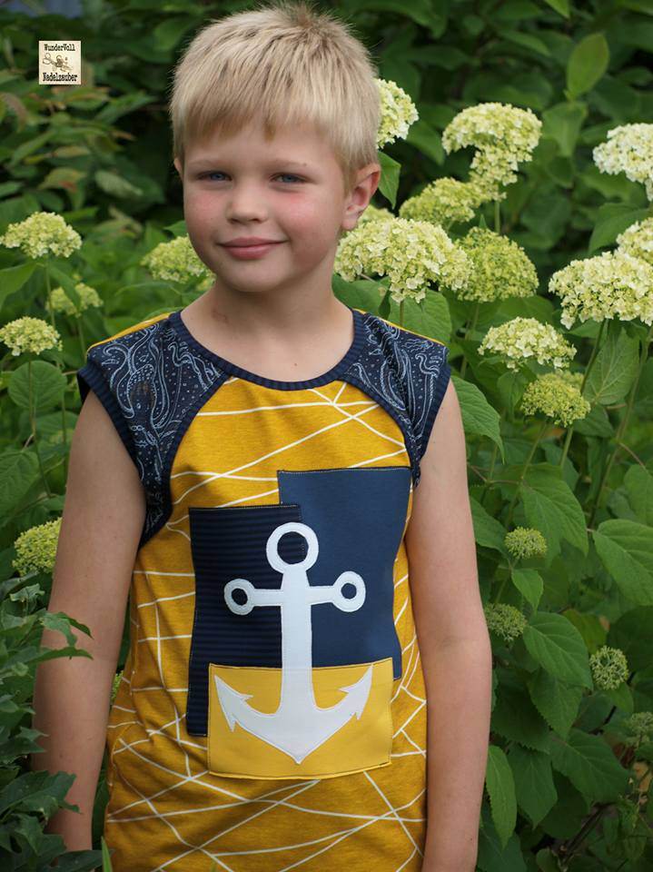 PASST GARANTIE Luftikuss Gr. 74-104 lässiges Shirt, Top, 2 Trägerbreiten Schnittmuster in Passformsystem mit bis zu 24 Weiten pro Gr. - Sewando