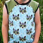 Sommer Outfitset Gr. 74 -104 Bermuda (3 Längen) & wandelbares Top/ Shirt / 2 Schnittmuster - Sewando