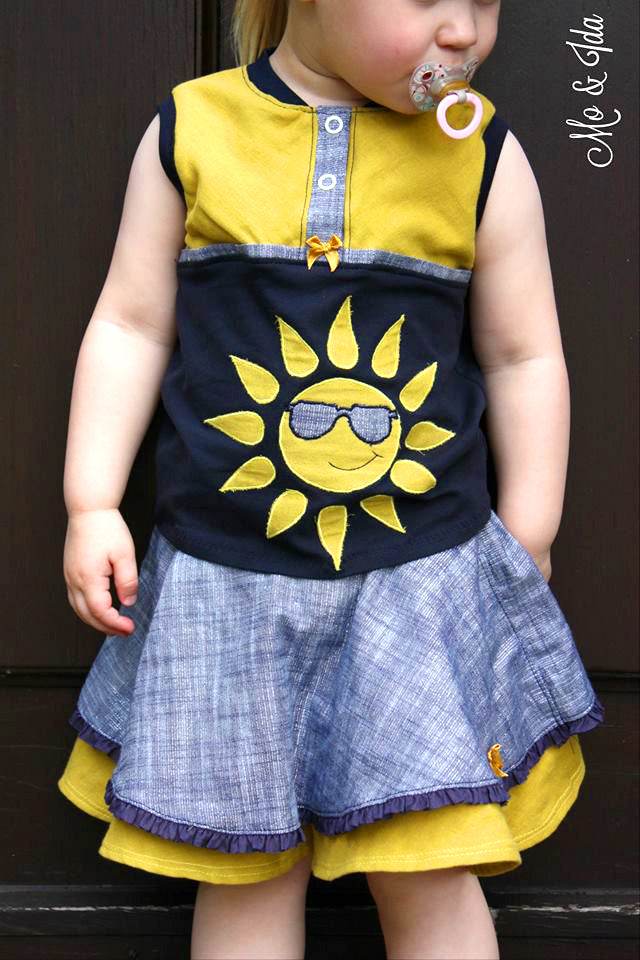 (Hosen)Rock Räuberprinzessin Gr.50-158 Schnittmuster [ DIN A4 & A0 PASSFORMSYSTEM (27,5cm bis 87,5cm BU) - Sewando