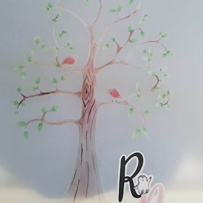 Digiset Baum mit Vögeln Plotten, Sublimation, Drucken - Sewando