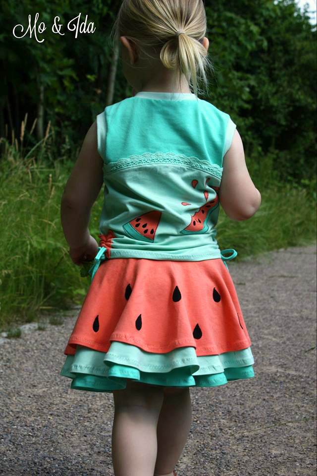 (Hosen)Rock Räuberprinzessin Gr.50-158 Schnittmuster [ DIN A4 & A0 PASSFORMSYSTEM (27,5cm bis 87,5cm BU) - Sewando