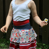 Schnittmuster Sattelrock Summerbreezy Gr. 74 bis 152 Freebie