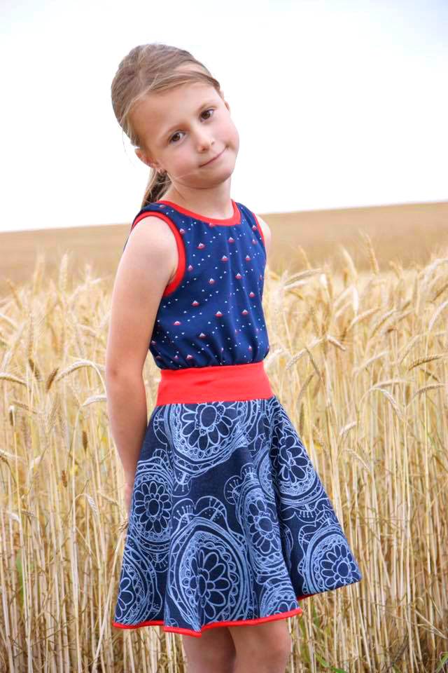 (Hosen)Rock Räuberprinzessin Gr.50-158 Schnittmuster [ DIN A4 & A0 PASSFORMSYSTEM (27,5cm bis 87,5cm BU) - Sewando