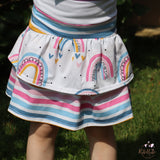 Schnittmuster Sattelrock Summerbreezy Gr. 74 bis 152 Freebie